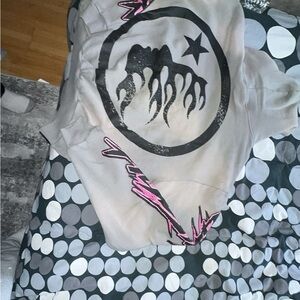 HellStar hoodie with Star and Flame Design